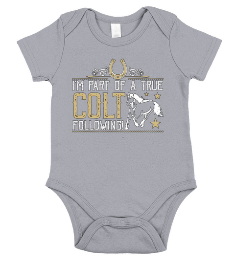 Horse Racing Im Part Of A True Horseman Animals Short Sleeve Baby One-Piece