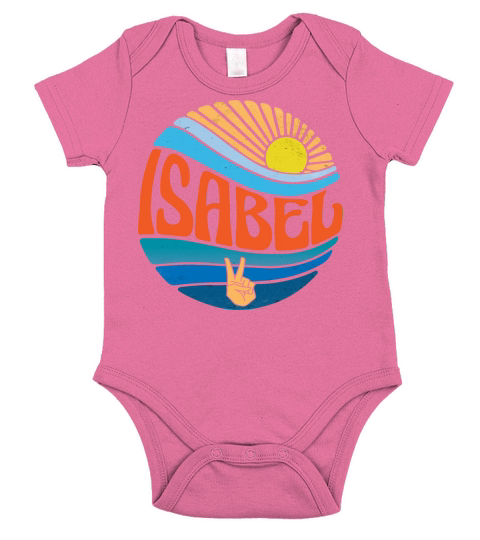 Isabel Shirt Vintage Sunset Isabel Groovy Tie Dye Short Sleeve Baby One-Piece