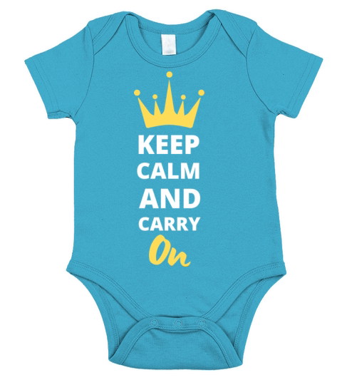 Keep calm Short Sleeve Baby One-Piece