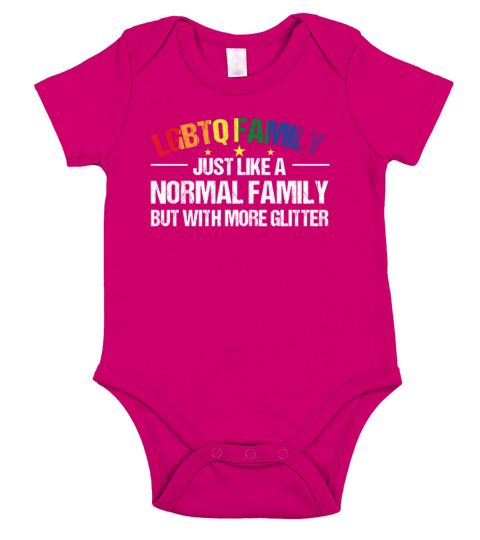 LGBTQ Family Gay Pride Month Rainbow Short Sleeve Baby One-Piece