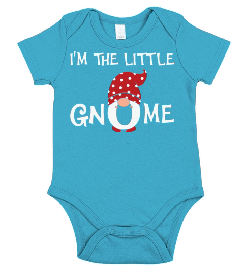 Little Gnome Christmas Matching Family Short Sleeve Baby One-Piece