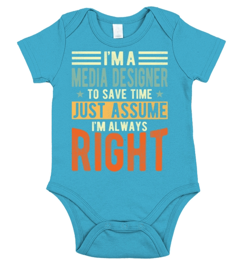 Media Designer Short Sleeve Baby One-Piece