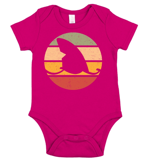 National Retro Day Vintage Old Classic Shark Short Sleeve Baby One-Piece