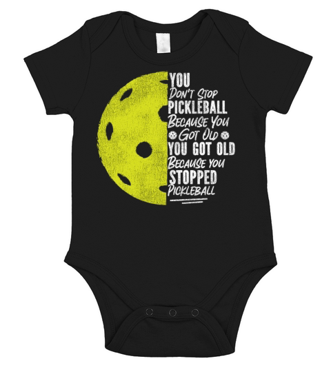 Pickleball Grandma Grandpa Vintage Short Sleeve Baby One-Piece