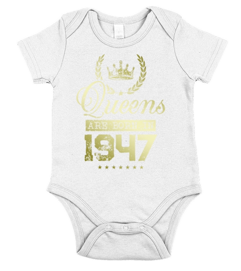 Queens born in 1947 Short Sleeve Baby One-Piece