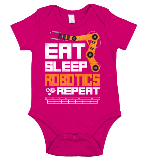 Robot Robotics Engineer Vintage Short Sleeve Baby One-Piece