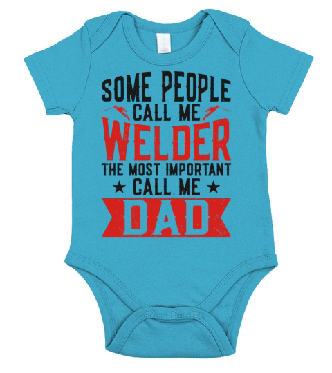 Welder Welding Dad Father Vintage Short Sleeve Baby One-Piece