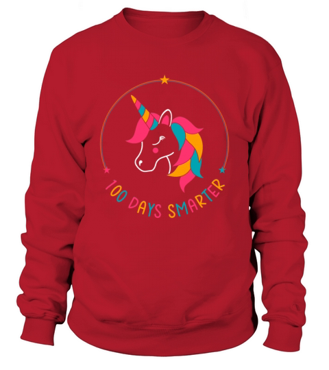 100 Days Smarter - 100 of School Unicorn Sweatshirt Unisex