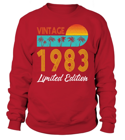 40th birthday vintage 1983 limited edition Sweatshirt Unisex