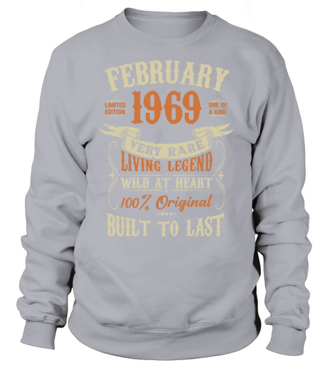 February 1969 Birthday Surprise Sweatshirt Unisex