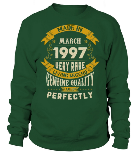 March 1997 Vintage Birthday Present Sweatshirt Unisex