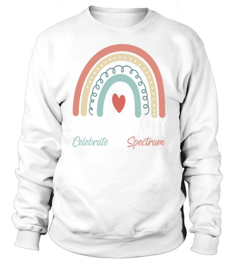 Neurodiversity Celebrate The Spectrum Autism Sweatshirt Unisex