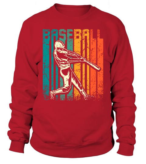Retro vintage baseball player Sweatshirt Unisex