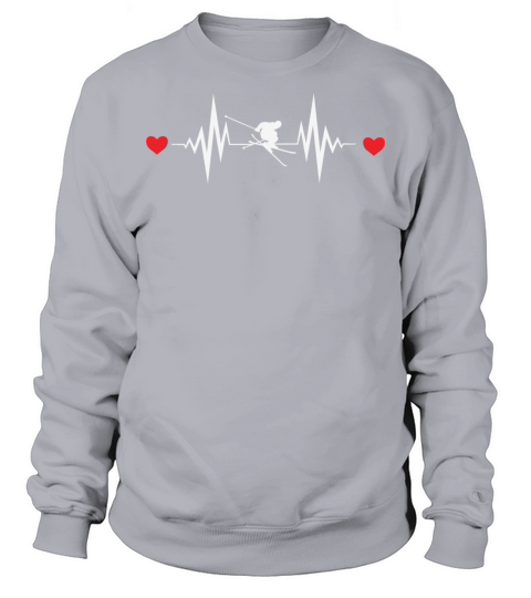 skier heartbeat Sweatshirt Unisex