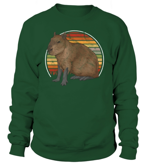 Vintage Capybara Retro Animal Sweatshirt Unisex