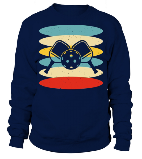 Vintage Pickleball Sports Paddle Lover Sunset Sweatshirt Unisex