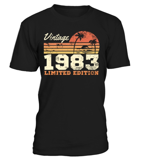 40th Birthday Vintage 1983 Limited Edition T-Shirt Unisex