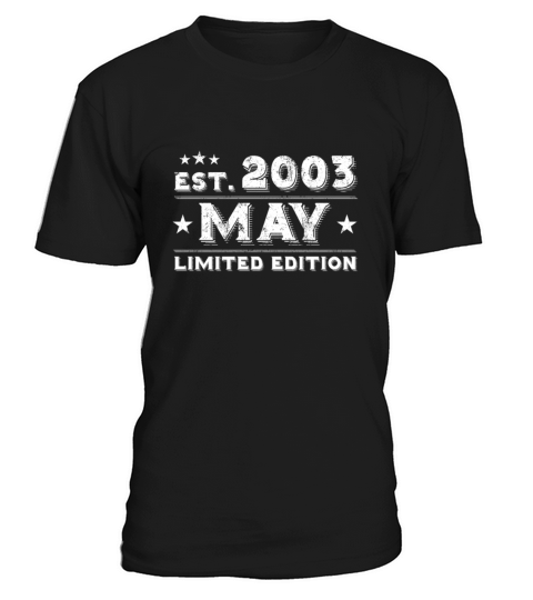 Est May 2003 - Birthday Present - Vintage T-Shirt Unisex