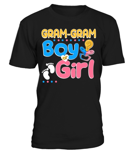 Pink or Blue Gram-Gram Loves You Best Grandma T-Shirt Unisex