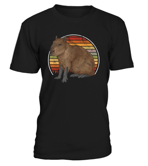 Vintage Capybara Retro Animal T-Shirt Unisex