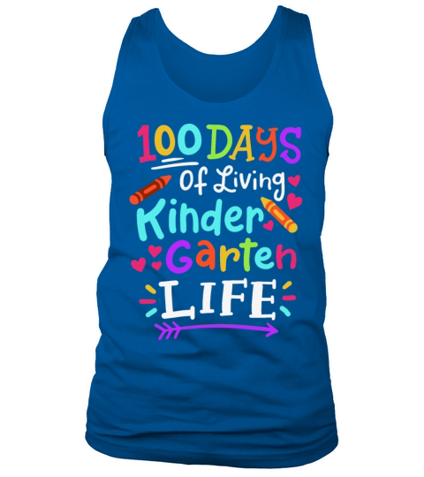 100 Days of School Kindergarten Tank Top Unisex