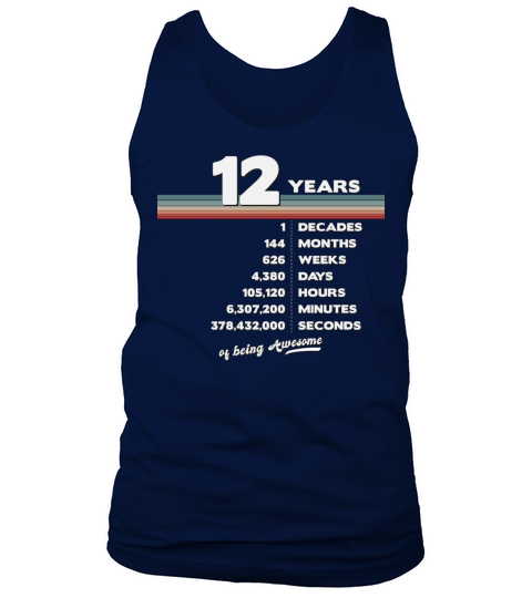 12nd Birthday Vintage 12 Years Old Retro 144 Tank Top Unisex