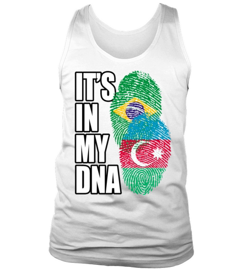 Azerbaijani And Brazilian Mix Heritage DNA Flag Tank Top Unisex