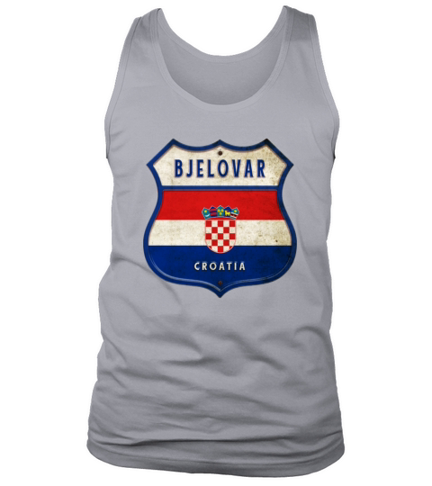 Bjelovar Croatia flag crest design Tank Top Unisex