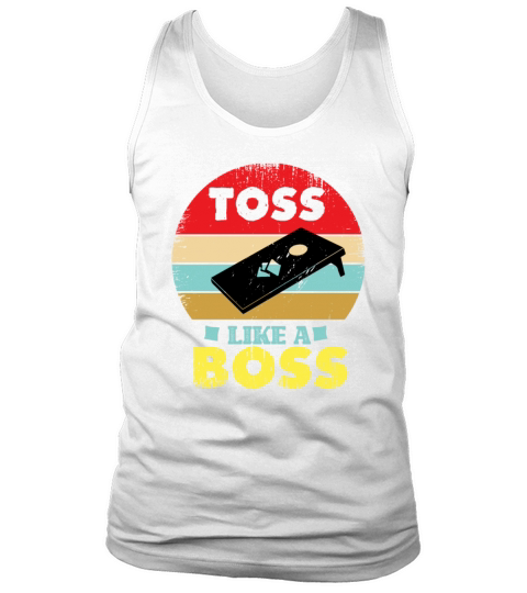 Cornhole Throw Like a Boss Tank Top Unisex