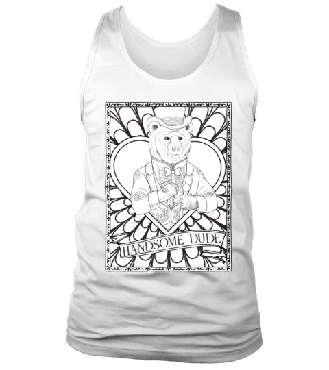 Handsome Dude Vintage Fantasy Animal Bear Husband Tank Top Unisex