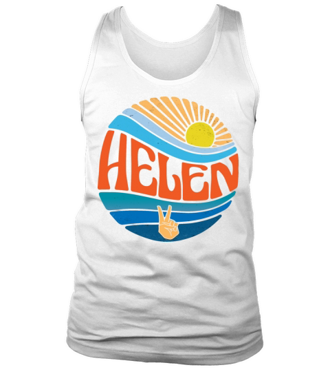 Helen Shirt Vintage Sunset Helen Groovy Tie Dye Tank Top Unisex