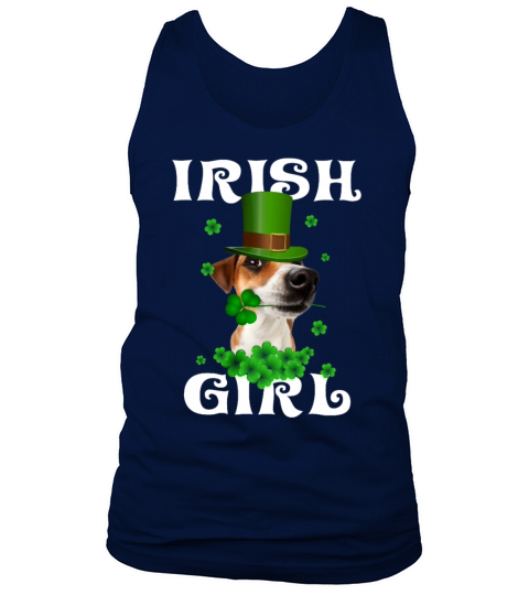 Jack Russell Terrier patricks day gift for her Tank Top Unisex