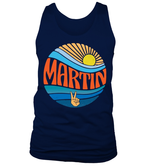 Martin Shirt Vintage Sunset Martin Groovy Tie Dye Tank Top Unisex