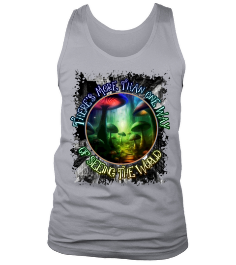 Mushroom Way Mycology Psychedelic Color Tank Top Unisex