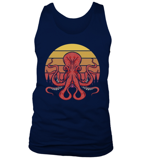 Retro Octopus Kraken Sea Animal Octopus Lover Tank Top Unisex