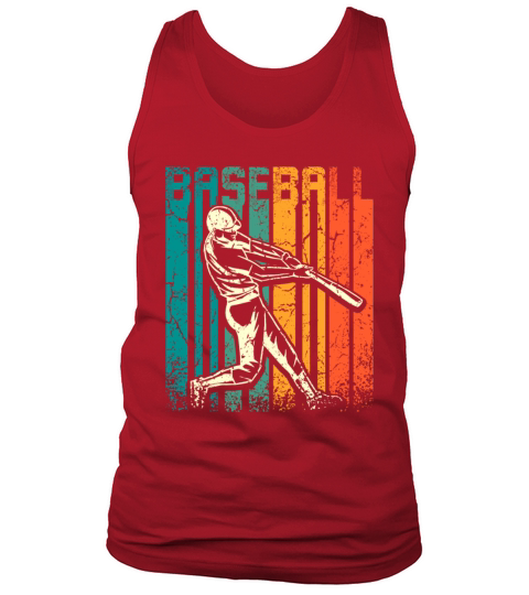 Retro vintage baseball player Tank Top Unisex