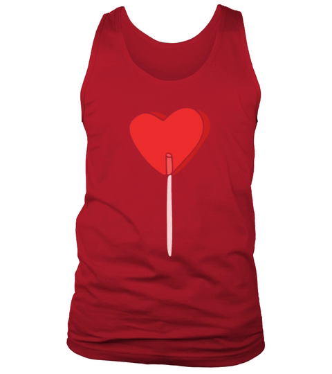 sucker heart valentines day Tank Top Unisex