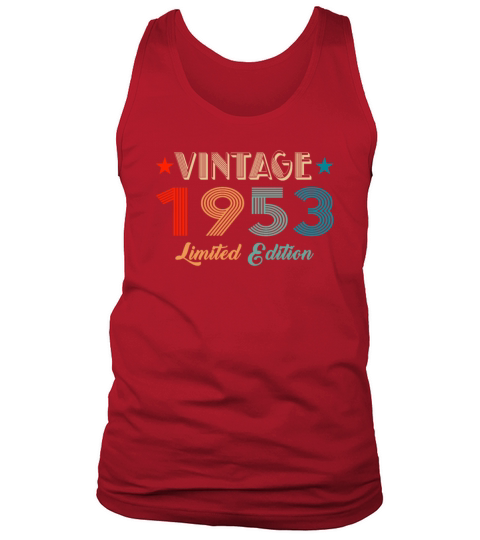 Vintage 1953 Limited Edition Birthday Tank Top Unisex
