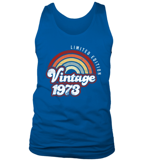 Vintage 1973 48Years Old 48th Birthday Limited Tank Top Unisex