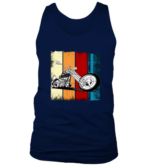 vintage chopper motorcycle retro Tank Top Unisex