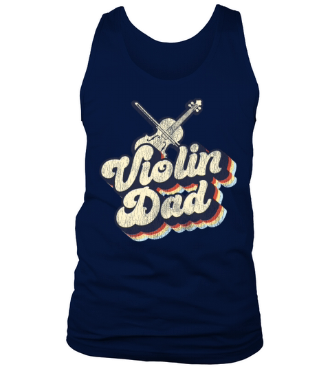 Violin Violinist Dad Retro Vintage Tank Top Unisex