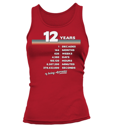 12nd Birthday Vintage 12 Years Old Retro 144 Tank top Woman