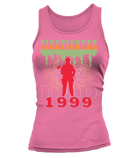 1999 vintage fireman birthday firefighter Tank top Woman