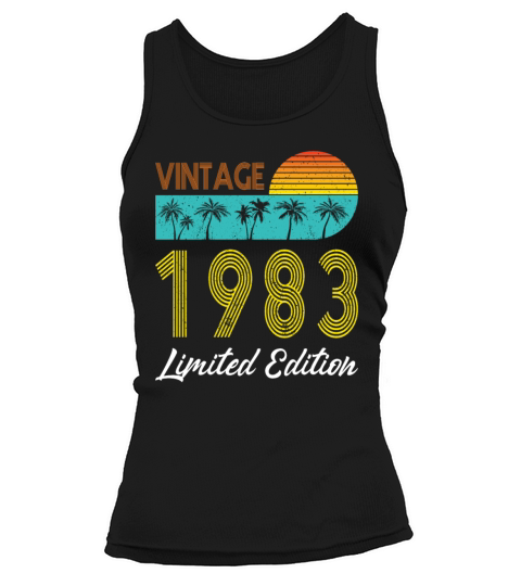 40th birthday vintage 1983 limited edition Tank top Woman