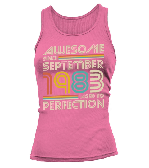 40th birthday vintage awesome since september 1983 Tank top Woman