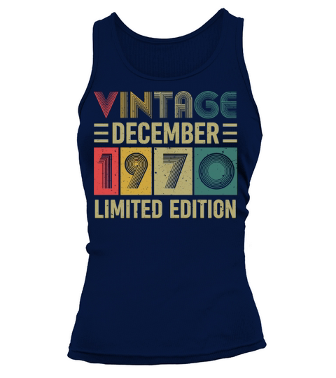 50 Years Old Gifts Vintage December 1970 50Th Birt Tank top Woman