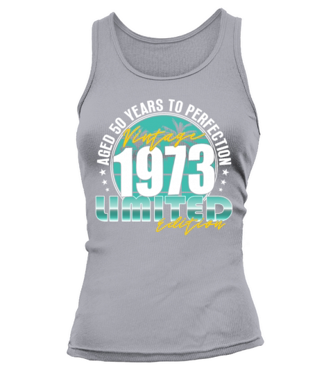 50th birthday vintage 1973 50 years Tank top Woman