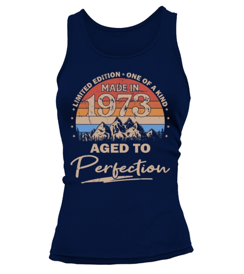 50th birthday vintage 1973 made in 1973 Tank top Woman