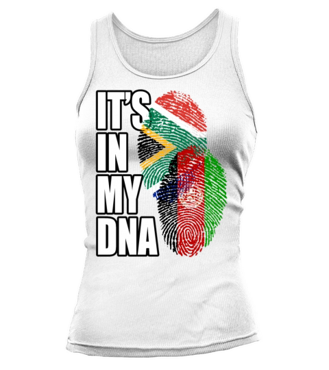 Afghan And South African Mix Heritage DNA Flag Tank top Woman