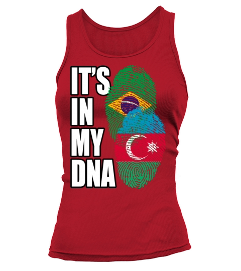 Azerbaijani And Brazilian Mix Heritage DNA Flag Tank top Woman
